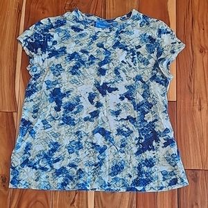 Multi-color blue tee